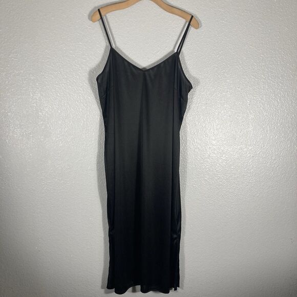 Steve Madden Dresses & Skirts - Steve Madden Black Slip Dress Nightgown L Sexy Romantic Feminine Whimsigoth